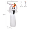 6FT LED Halloween Inflatable Ghost & Pumpkin, Elevate your Halloween with a 6ft inflatable ghost and pumpkin. Durable, water-resistant, and perfect for outdoor decor.