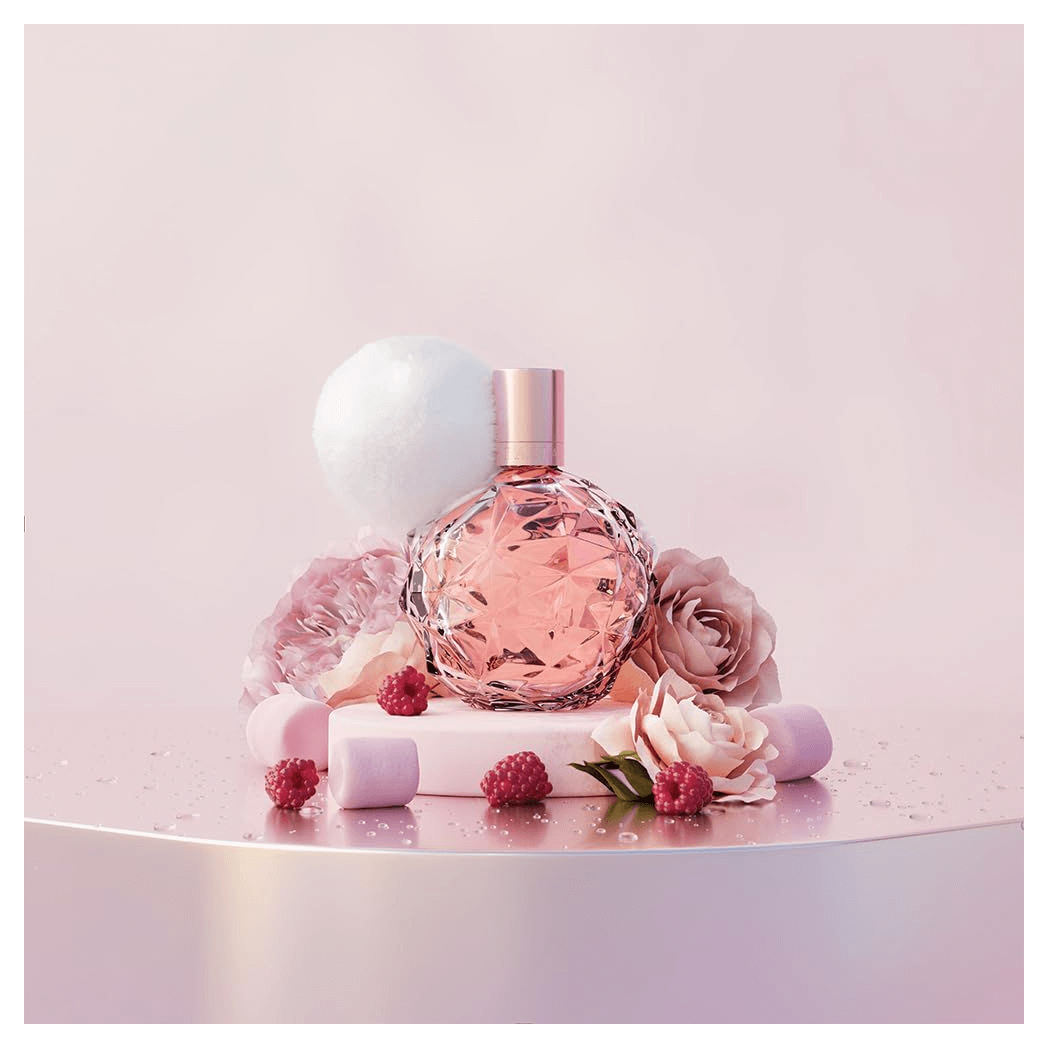 Ariana Grande Ari Eau De Parfum Spray 100ml - Sweet Glamour, Discover the playful notes of Ariana Grande Ari Eau De Parfum 100ml, featuring sparkling pear, raspberry, and floral heart notes for a delightful scent.