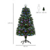 Enchanting 4FT Fibre Optic Christmas Tree, Illuminate your home this season with a 4FT multicoloured fibre optic Christmas tree, featuring vibrant LED lights for a magical festive atmosphere.