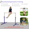 Adjustable Kids Gymnastics Bar for Home Fitness, Enhance your child's gymnastics skills with this adjustable bar, featuring 13 height levels from 95cm to 145cm for safe practice at home.