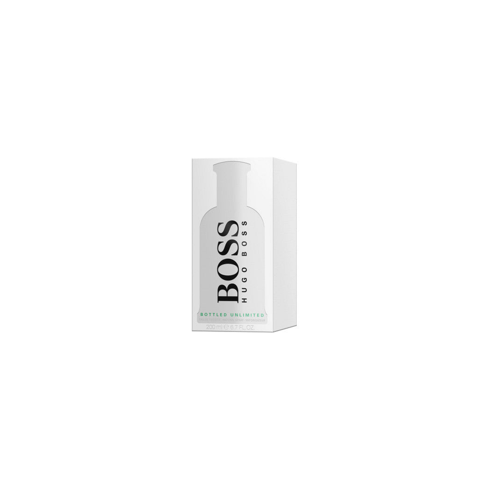 Boss Bottled Unlimited EDT 200ml by Hugo Boss, Experience the invigorating scent of Boss Bottled Unlimited by Hugo Boss, a 200ml Eau De Toilette for men with a refreshing mint burst.