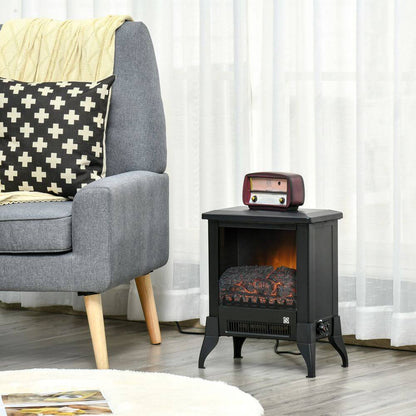 Chic HOMCOM Electric Fireplace Heater, Upgrade your home with the elegant HOMCOM Freestanding Electric Fireplace Heater. Enjoy adjustable flames and overheat protection. Stay warm and stylish!