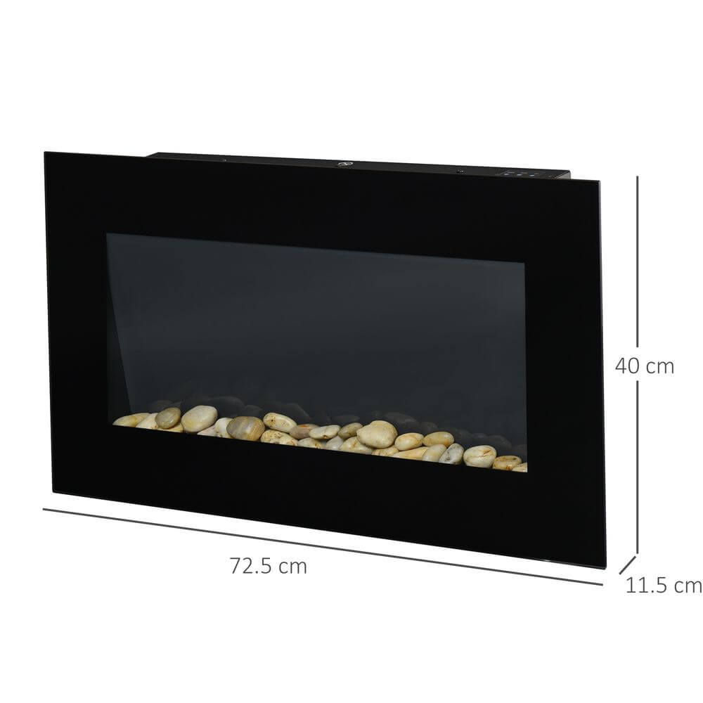 Stylish Cozy Glow 1000W Wall Electric Fireplace, Enhance your home with the elegant Cozy Glow 1000W Wall-Mounted Electric Fireplace. Stay warm with its stylish design and safe heat options.