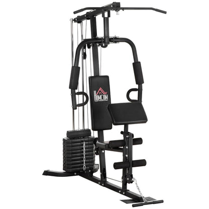 Versatile Home Gym System - 45kg Weight Stack, Achieve full body fitness with our multifunction home gym and 45kg weight stack for a comprehensive workout experience.