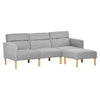 Versatile Upholstered Sofa Bed - Reversible Sectional, Discover the HOMCOM Upholstered Sofa Bed: a stylish, space-saving solution that converts into a bed. Perfect for small spaces and unexpected guests.