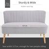 Grey Velvet Loveseat - Modern Comfort & Style, Discover the chic grey velvet loveseat, a compact sofa with padded comfort and sturdy wood legs. Perfect for stylish, modern spaces.