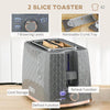 Stylish Kettle & Toaster Set - Fast Boil & Toast, Upgrade your kitchen with a chic kettle and toaster set featuring rapid boil and adjustable toast settings in a stylish honeycomb design.