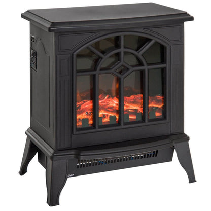 Cozy Electric Fireplace Heater - Safety & Style, Experience warmth with the HOMCOM Electric Fireplace, featuring adjustable heat settings, realistic flames, and easy controls. Perfect for stylish heating.