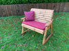 Charles Taylor Two-Seater Rocker Bench, British Craft, Discover the Charles Taylor Two-Seater Rocker Bench, crafted in Britain with FSC certified wood, blending traditional design with eco-friendly materials.